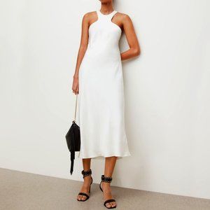 Allsaints Betina racer midi dress off white size US 2 / UK 6 / EU 38